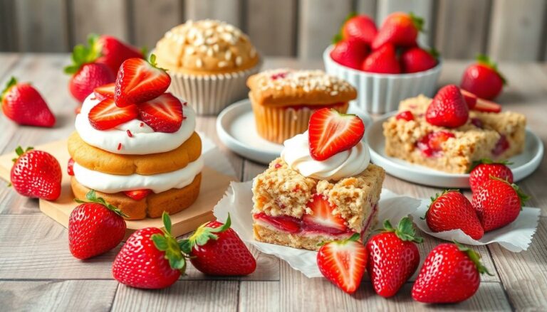 Baked Goods With Strawberries